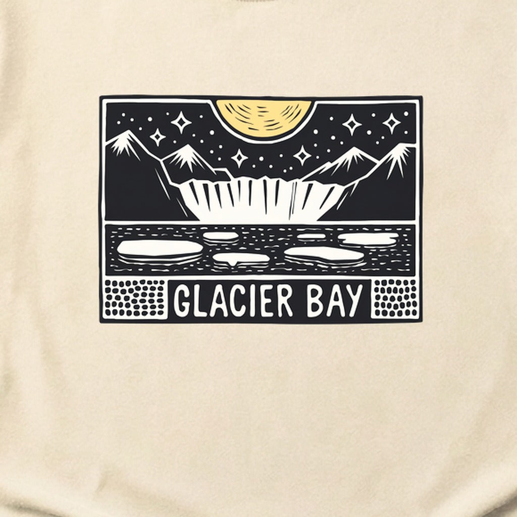 Glacier Bay at Night Cotton T-Shirt