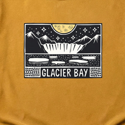 Glacier Bay at Night Cotton T-Shirt