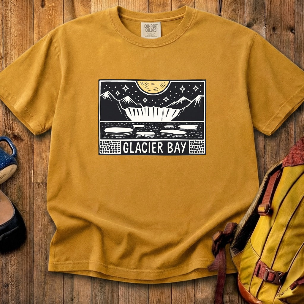 Glacier Bay at Night Cotton T-Shirt