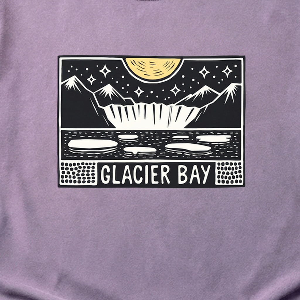 Glacier Bay at Night Cotton T-Shirt