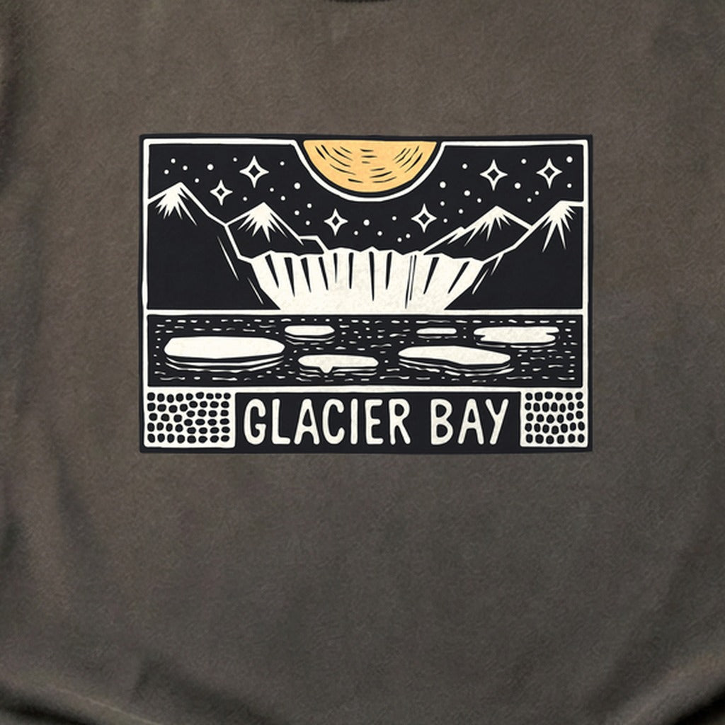 Glacier Bay at Night Cotton T-Shirt