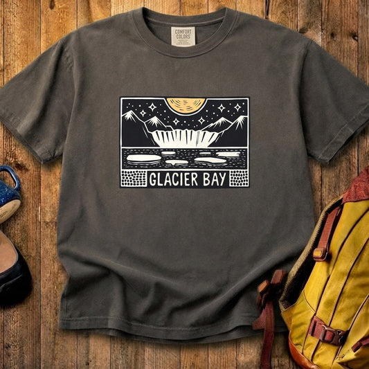 Glacier Bay at Night Cotton T-Shirt