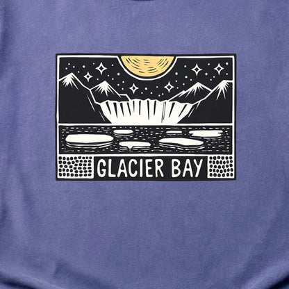 Glacier Bay at Night Cotton T-Shirt