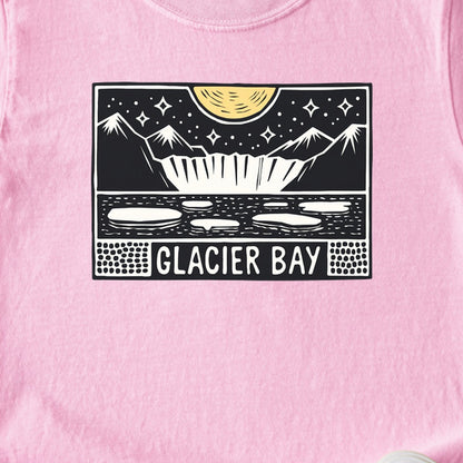 Glacier Bay at Night Kids Cotton T-Shirt