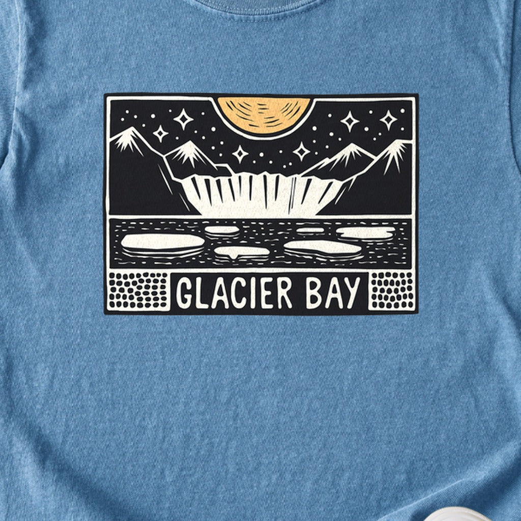 Glacier Bay at Night Kids Cotton T-Shirt