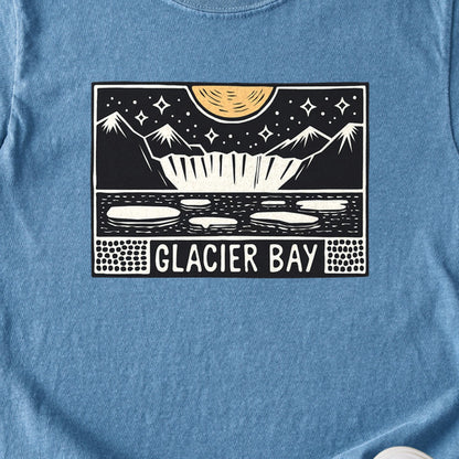 Glacier Bay at Night Kids Cotton T-Shirt