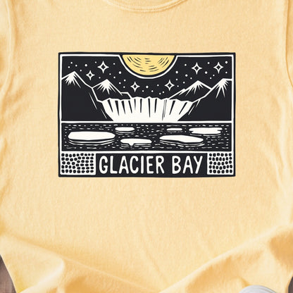 Glacier Bay at Night Kids Cotton T-Shirt