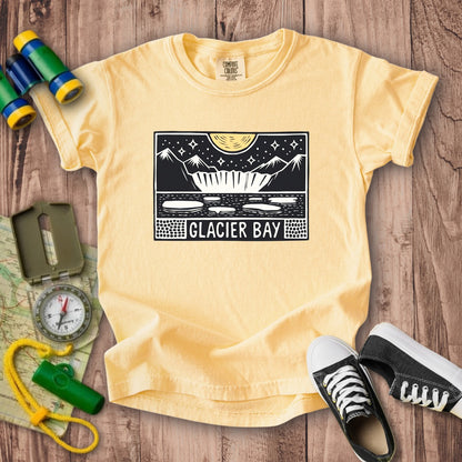 Glacier Bay at Night Kids Cotton T-Shirt