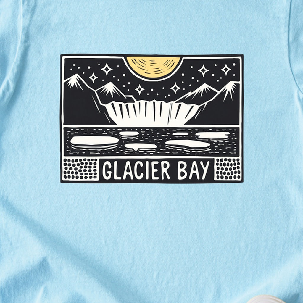 Glacier Bay at Night Kids Cotton T-Shirt