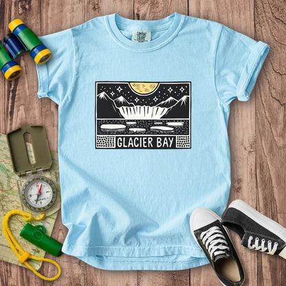 Glacier Bay at Night Kids Cotton T-Shirt