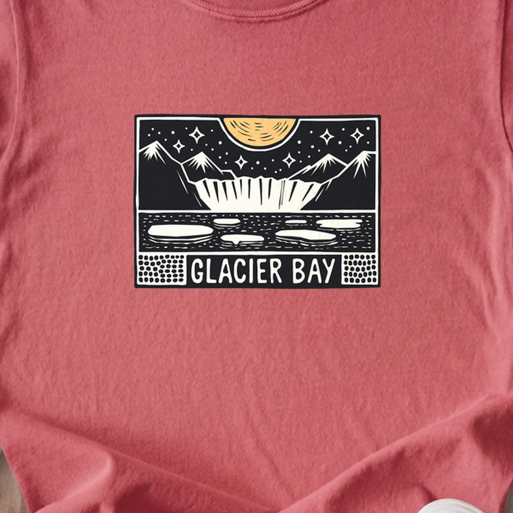 Glacier Bay at Night Kids Cotton T-Shirt