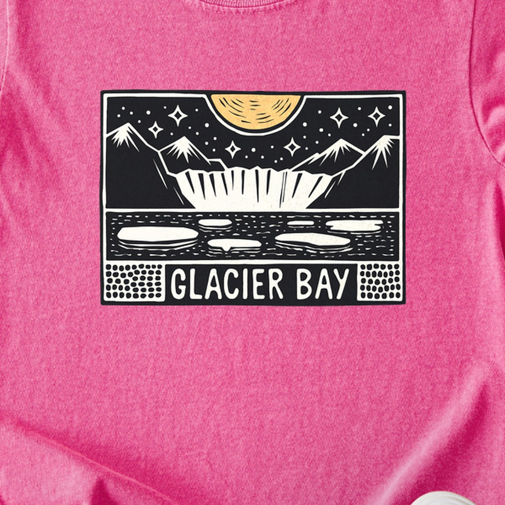 Glacier Bay at Night Kids Cotton T-Shirt