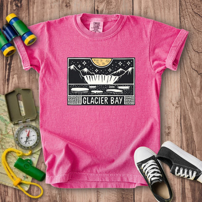 Glacier Bay at Night Kids Cotton T-Shirt