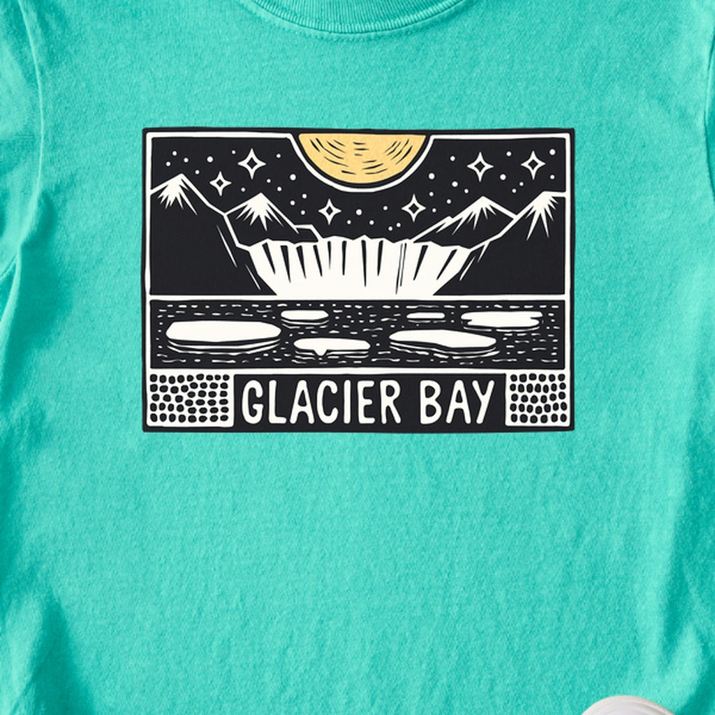 Glacier Bay at Night Kids Cotton T-Shirt