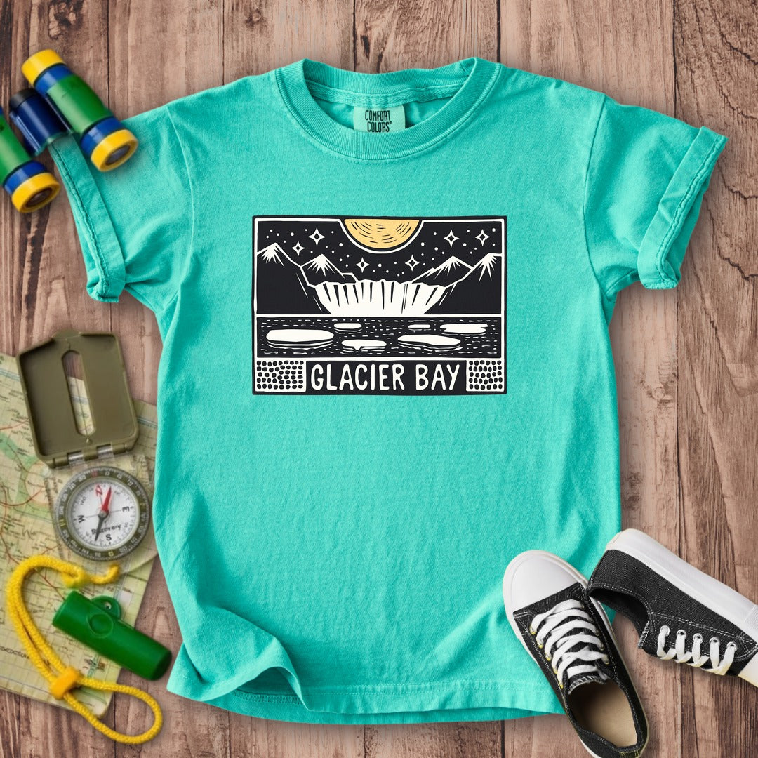 Glacier Bay at Night Kids Cotton T-Shirt