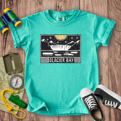 Glacier Bay at Night Kids Cotton T-Shirt