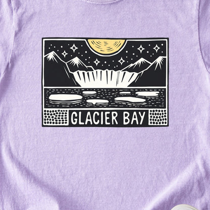 Glacier Bay at Night Kids Cotton T-Shirt