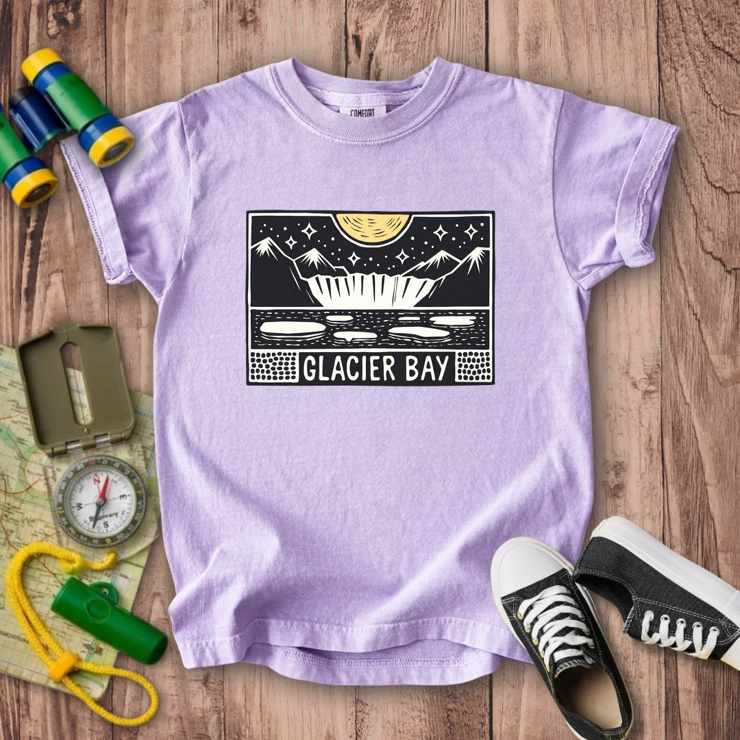 Glacier Bay at Night Kids Cotton T-Shirt