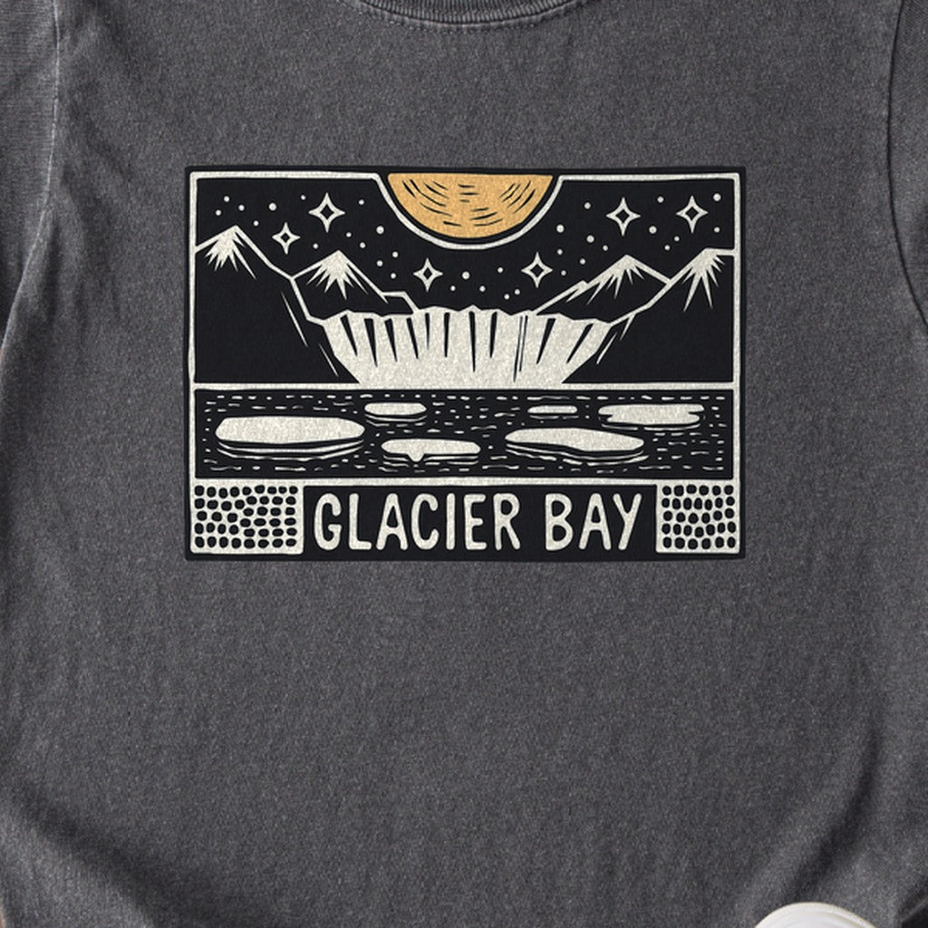Glacier Bay at Night Kids Cotton T-Shirt