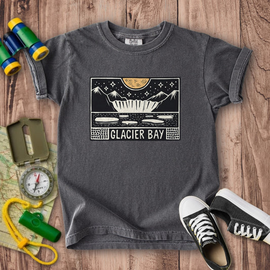 Glacier Bay at Night Kids Cotton T-Shirt