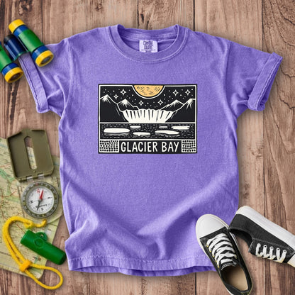 Glacier Bay at Night Kids Cotton T-Shirt