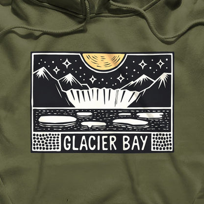 Glacier Bay at Night Hoodie