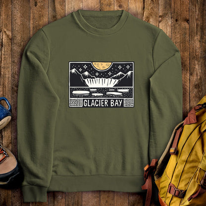 Glacier Bay at Night Crewneck Sweatshirt
