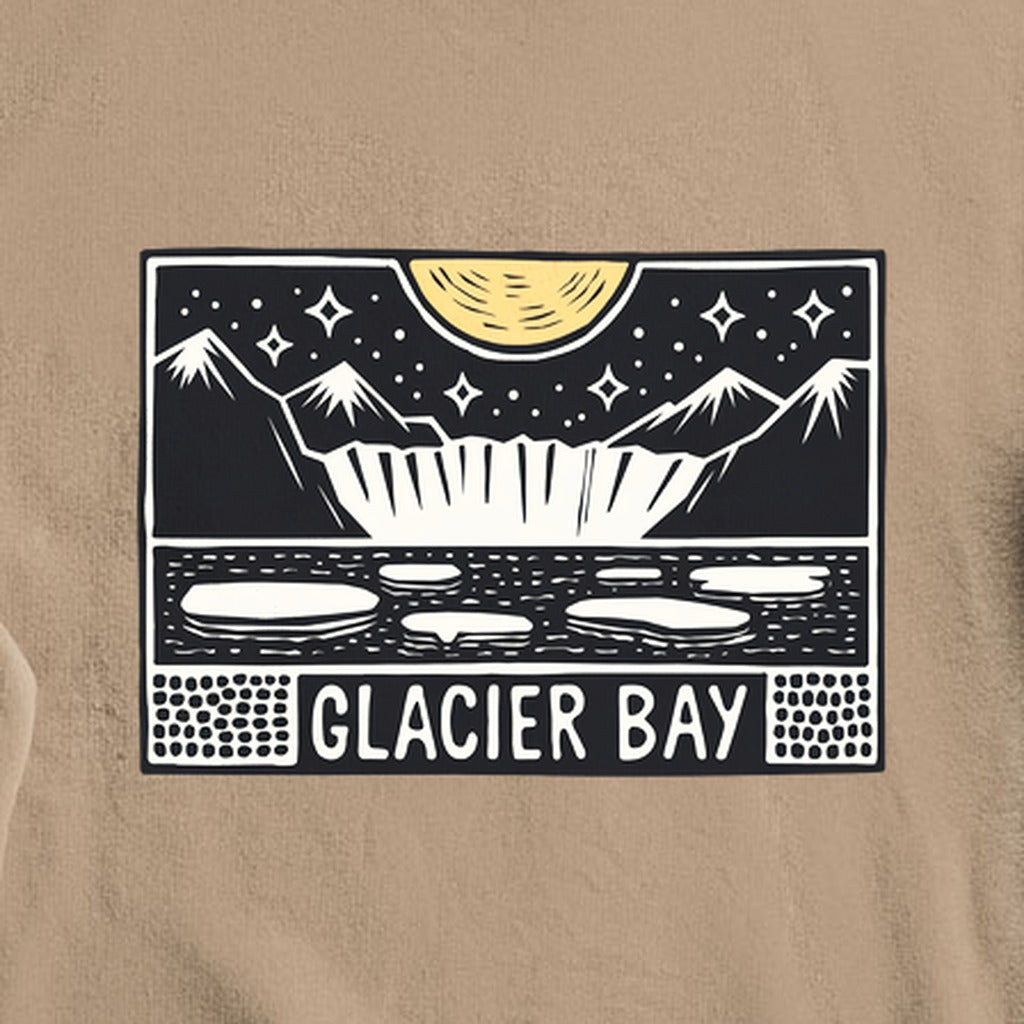Glacier Bay at Night Crewneck Sweatshirt