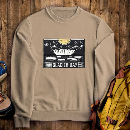 Glacier Bay at Night Crewneck Sweatshirt