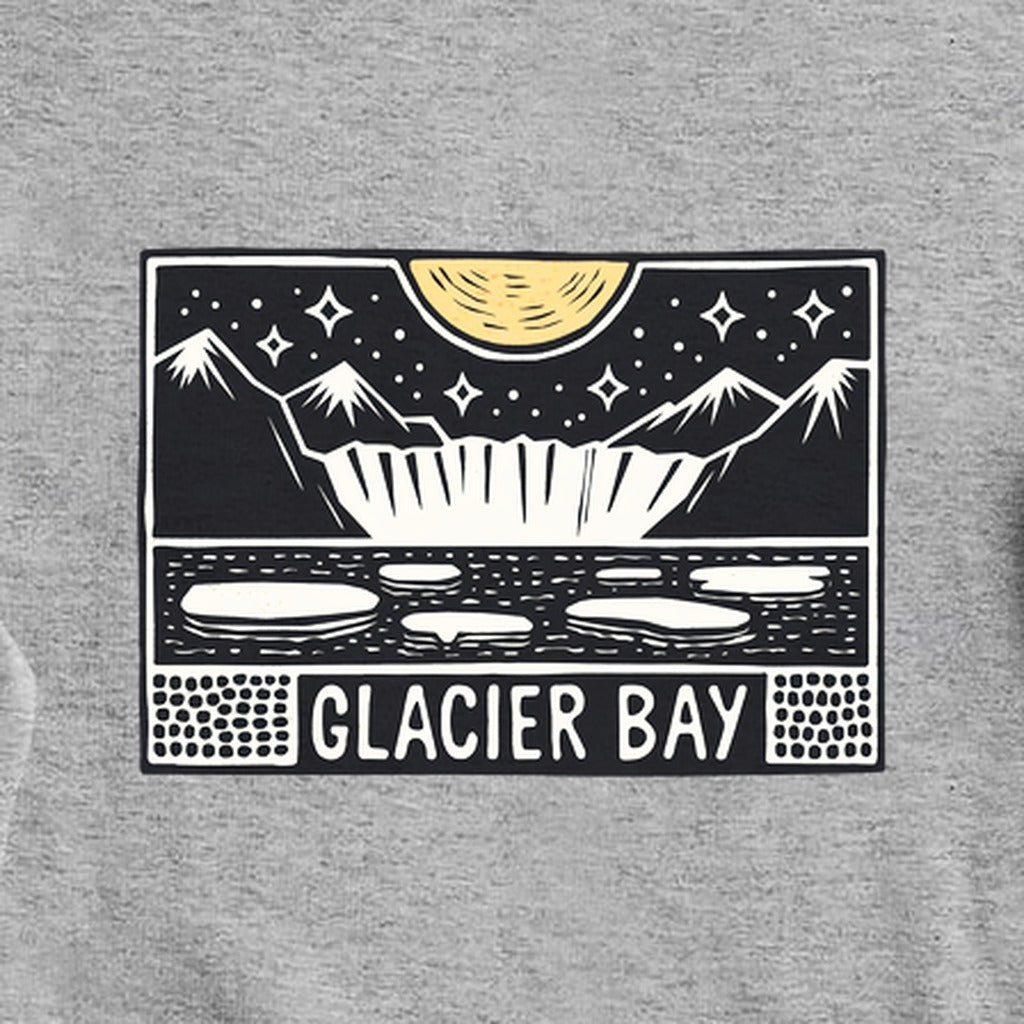 Glacier Bay at Night Crewneck Sweatshirt