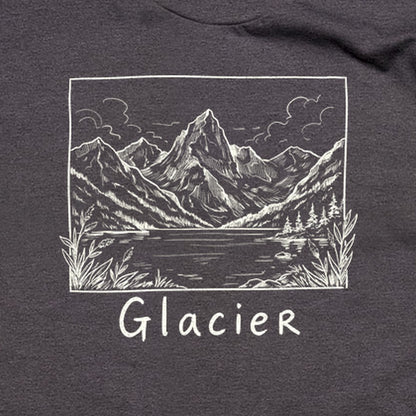 Glacier Line Drawing T-Shirt