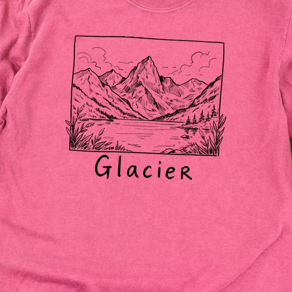 Glacier Line Drawing Premium Long Sleeve
