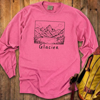 Glacier Line Drawing Premium Long Sleeve