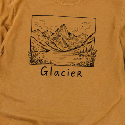 Glacier Line Drawing Premium Long Sleeve
