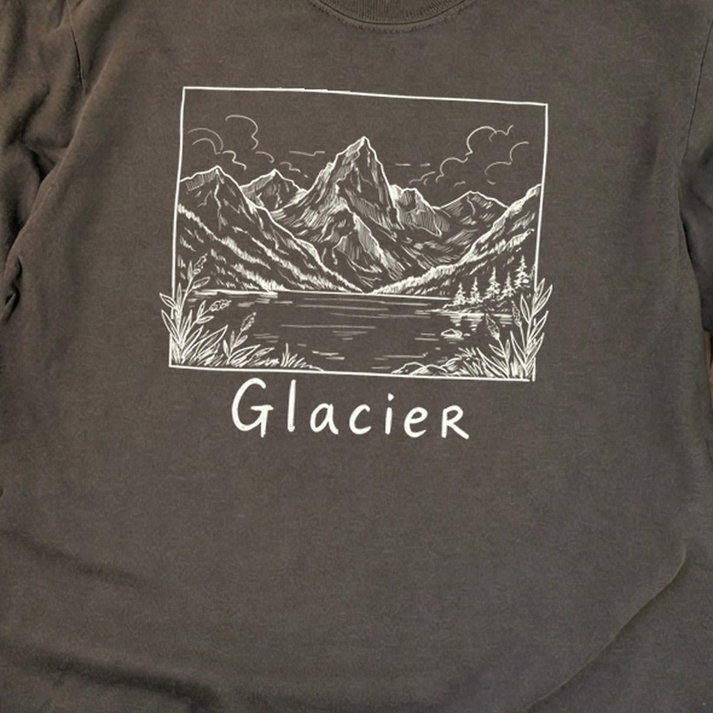 Glacier Line Drawing Premium Long Sleeve