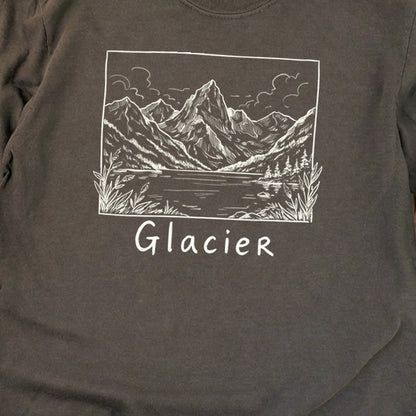 Glacier Line Drawing Premium Long Sleeve