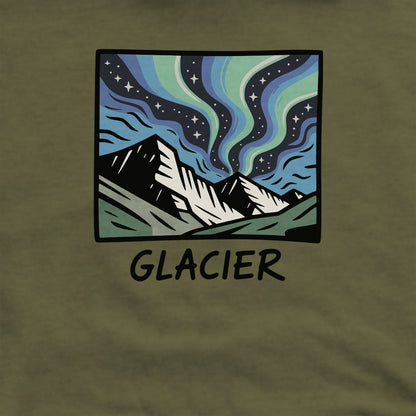 Glacier National Park at Night Crewneck Sweatshirt