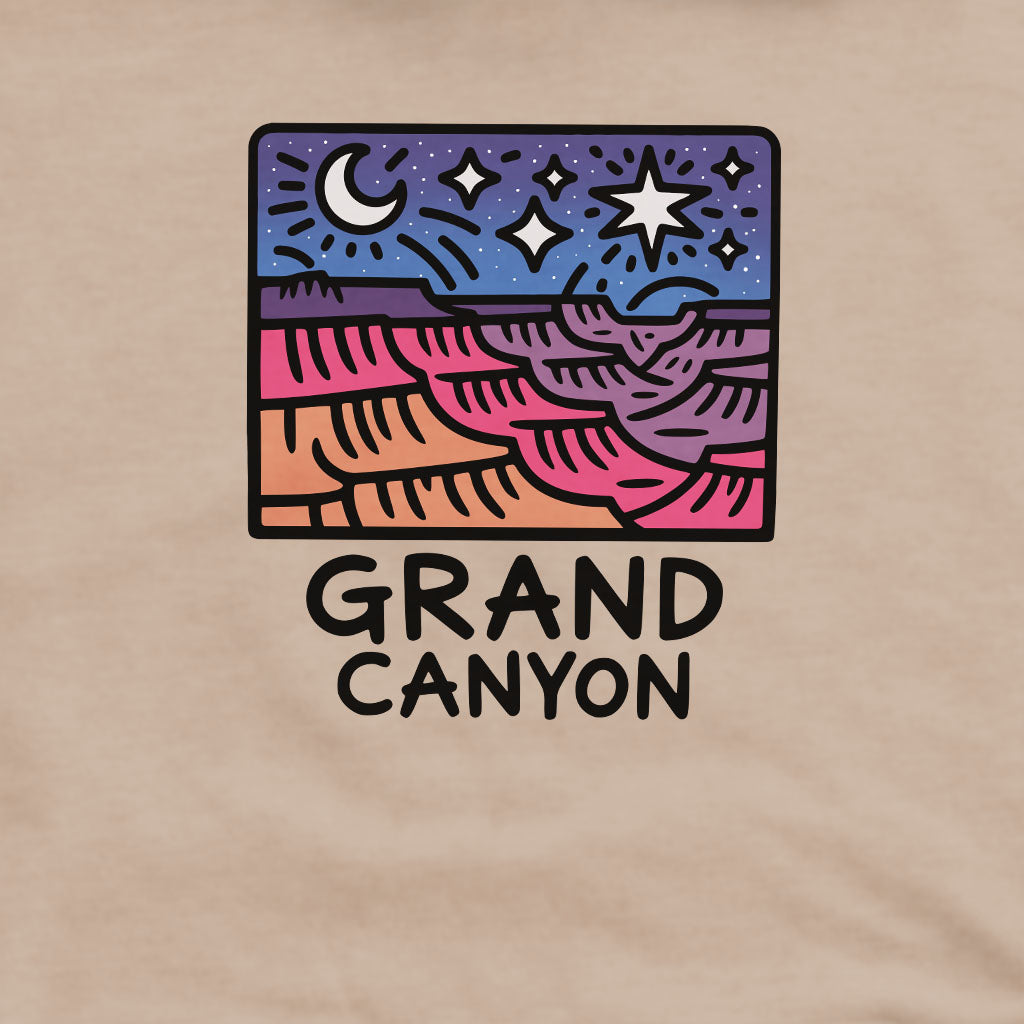 Grand Canyon at Night Crewneck Sweatshirt Adventure and Outdoors Themed Sweatshirt