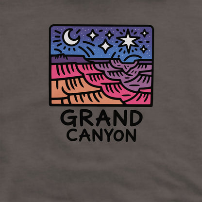 Grand Canyon at Night Crewneck Sweatshirt Adventure and Outdoors Themed Sweatshirt