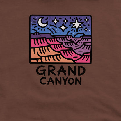 Grand Canyon at Night Crewneck Sweatshirt Adventure and Outdoors Themed Sweatshirt