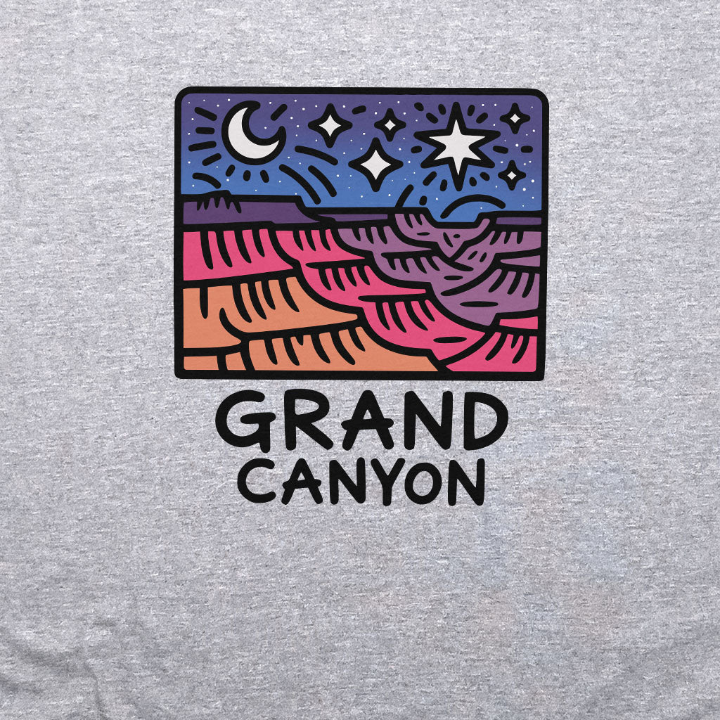 Grand Canyon at Night Crewneck Sweatshirt Adventure and Outdoors Themed Sweatshirt