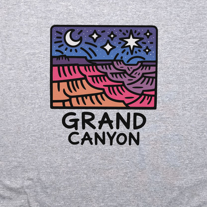Grand Canyon at Night Crewneck Sweatshirt Adventure and Outdoors Themed Sweatshirt