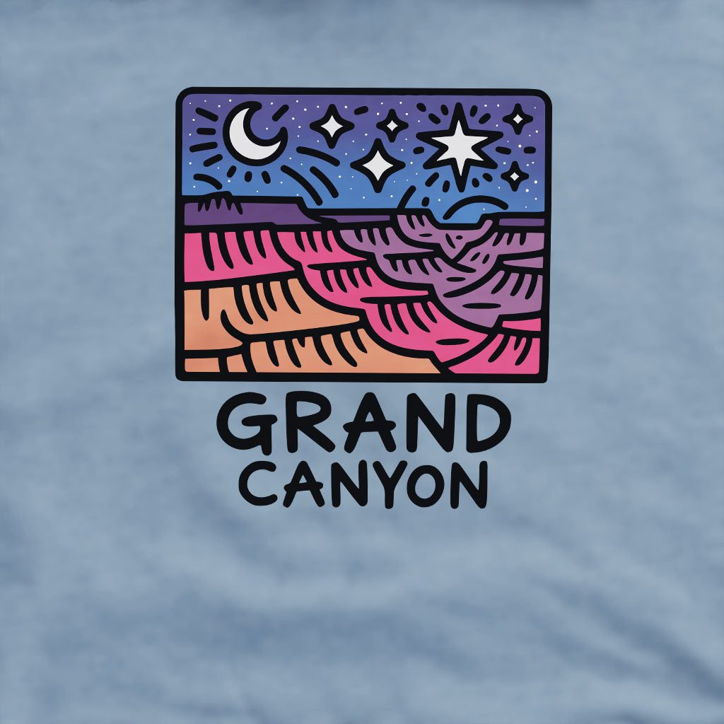 Grand Canyon at Night Crewneck Sweatshirt Adventure and Outdoors Themed Sweatshirt