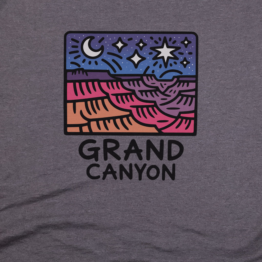 Grand Canyon at Night T-Shirt Adventure and Outdoors Themed T-Shirt