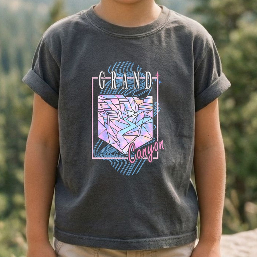 Grand Canyon Retro 80's Kids Cotton T-Shirt