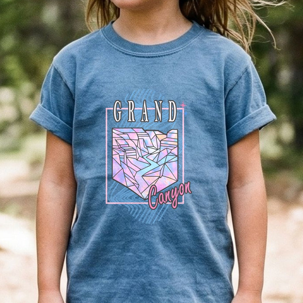 Grand Canyon Retro 80's Kids Cotton T-Shirt
