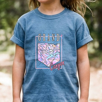 Grand Canyon Retro 80's Kids Cotton T-Shirt