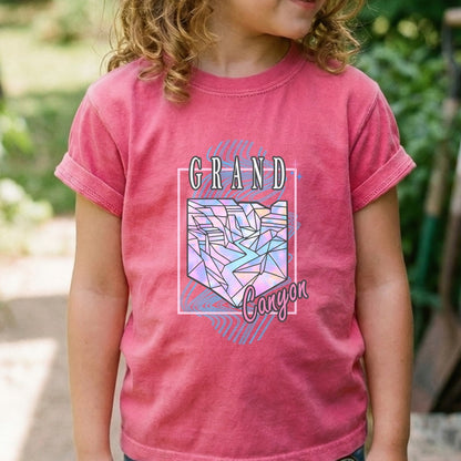 Grand Canyon Retro 80's Kids Cotton T-Shirt