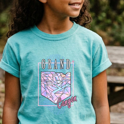 Grand Canyon Retro 80's Kids Cotton T-Shirt