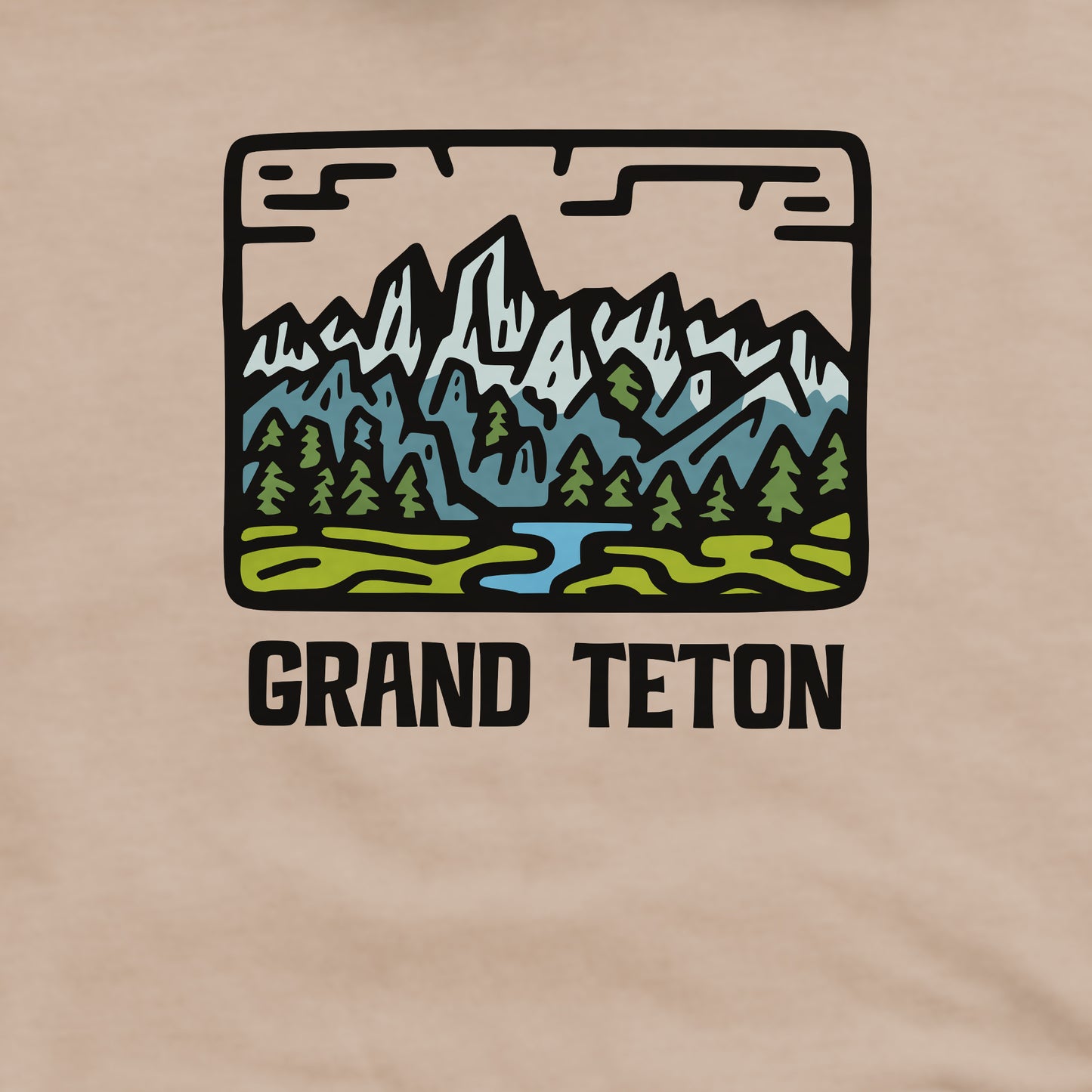 Grand Teton National Park Crewneck Sweatshirt Adventure and Outdoors Themed Sweatshirt